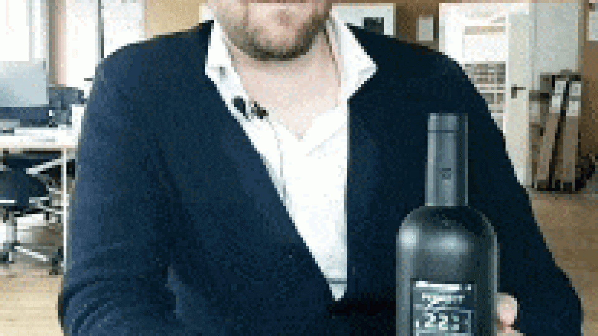 Die denkende Weinflasche